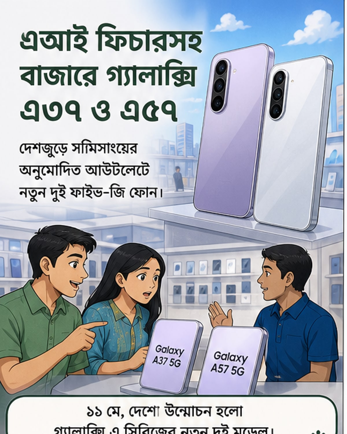 স্যামসাংয়ের নতুন এ-সিরিজ ফোন