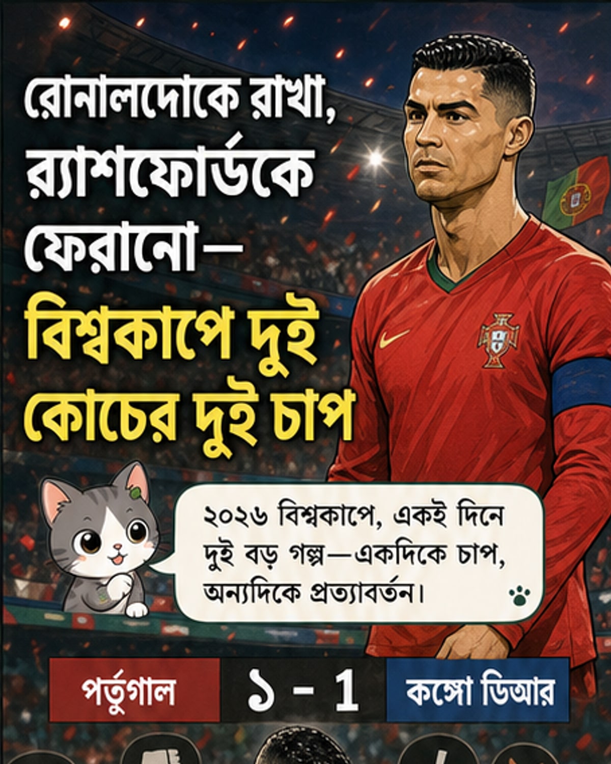 মার্টিনেজ রোনালদোকে প্রতিরক্ষা করলেন
