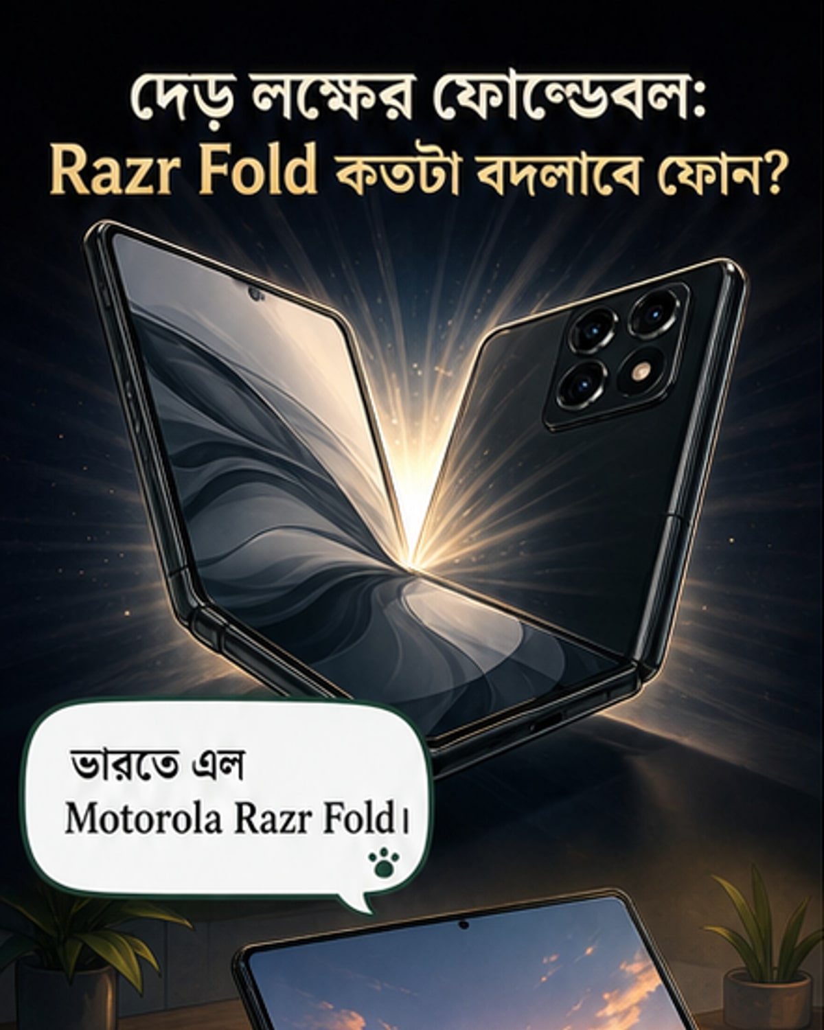মোটোরোলার নতুন ফোল্ডেবল ফোন ভারতে লঞ্চ