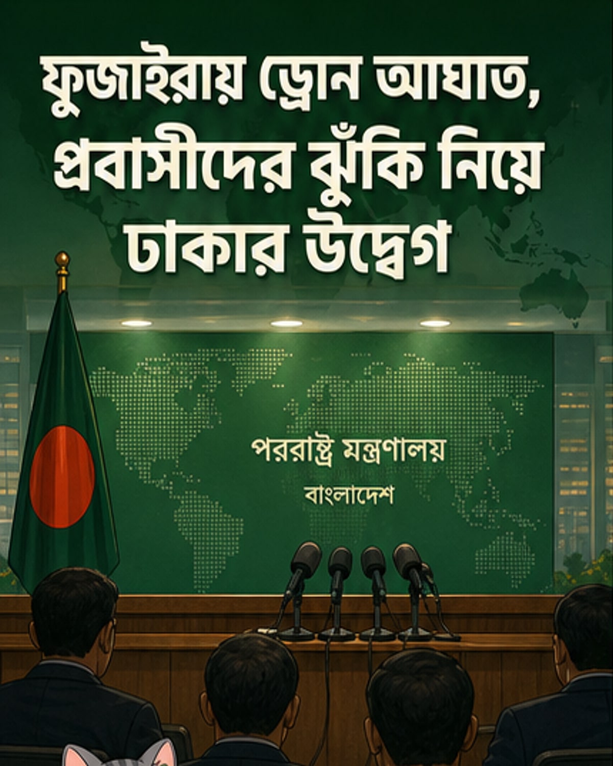 আরব আমিরাতে ড্রোন হামলায় বাংলাদেশের উদ্বেগ