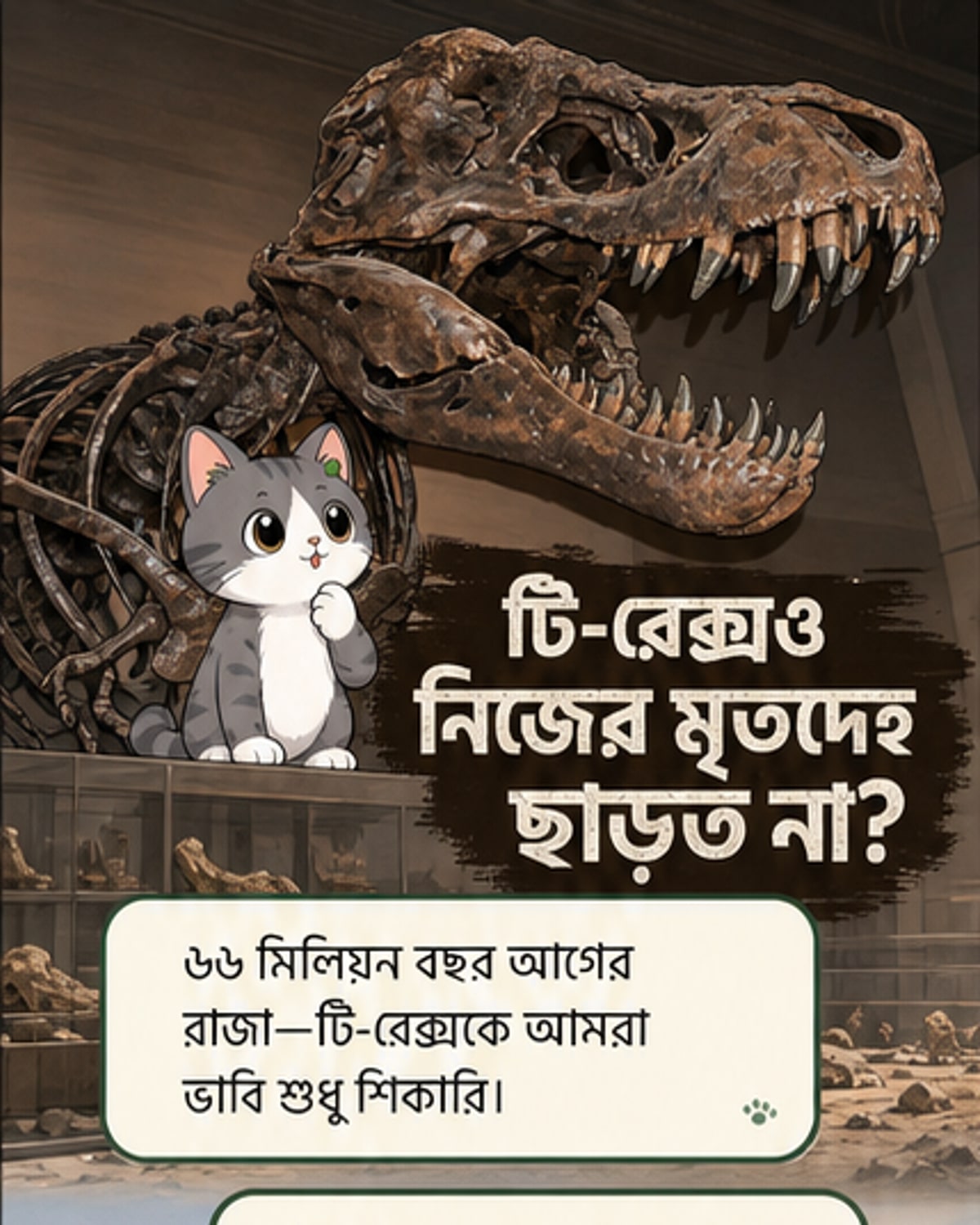 মরা টি-রেক্স খেত তার নিজের শাবক