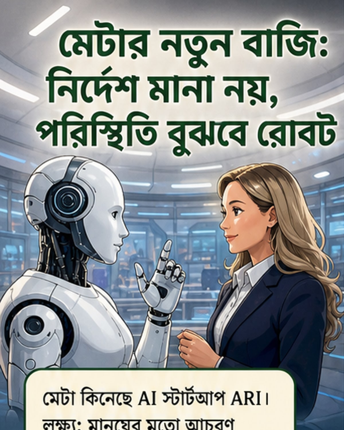মেটা মানুষের মতো রোবট তৈরি করবে