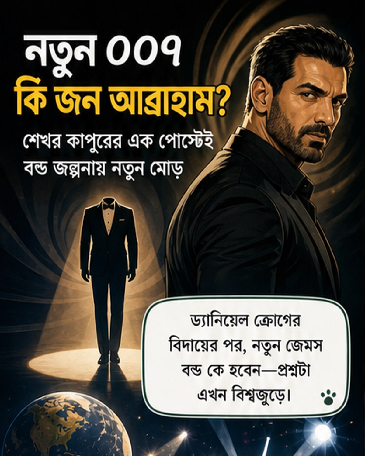 শেখর কাপুরের বন্ড ভোট: জন আব্রাহাম?