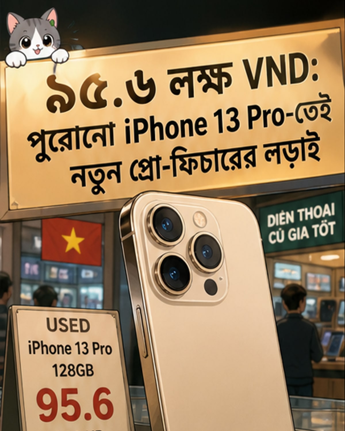 ভিয়েতনামে ৯৫ লক্ষ VND-এ আইফোন ১৩ প্রো