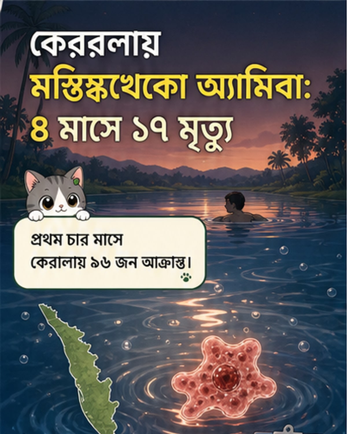 কেরালায় মস্তিষ্কখেকো অ্যামিবা আতঙ্ক