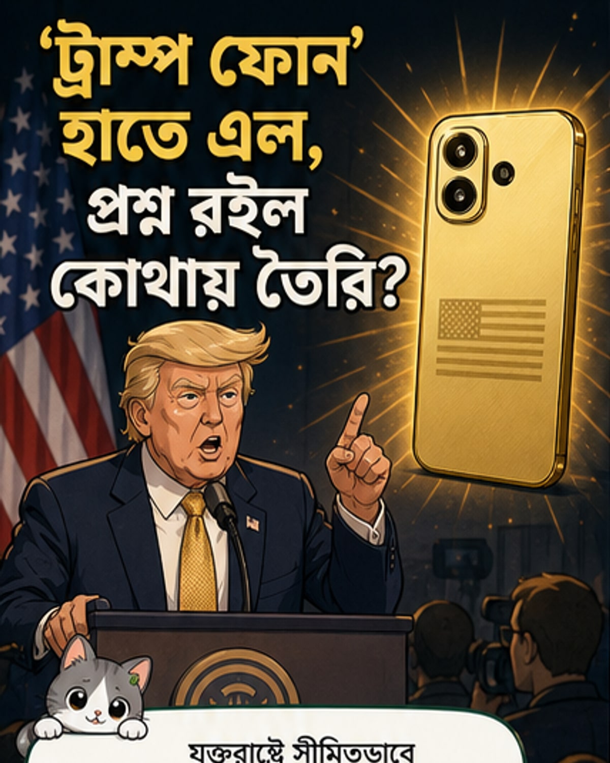‘ট্রাম্প ফোন’ এখন ব্যবহারকারীদের হাতে