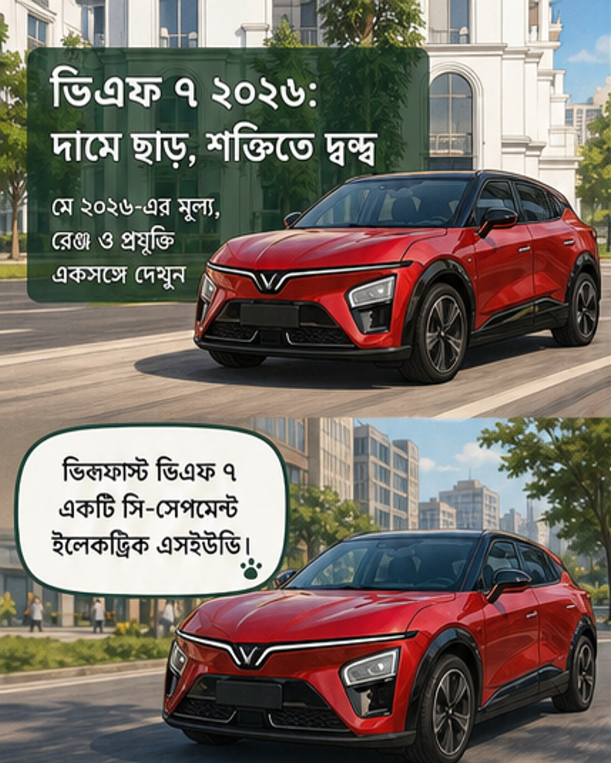 ভিনফাস্ট ভিএফ ৭-এর ২০২৬ মূল্য ও স্পেসিফিকেশন