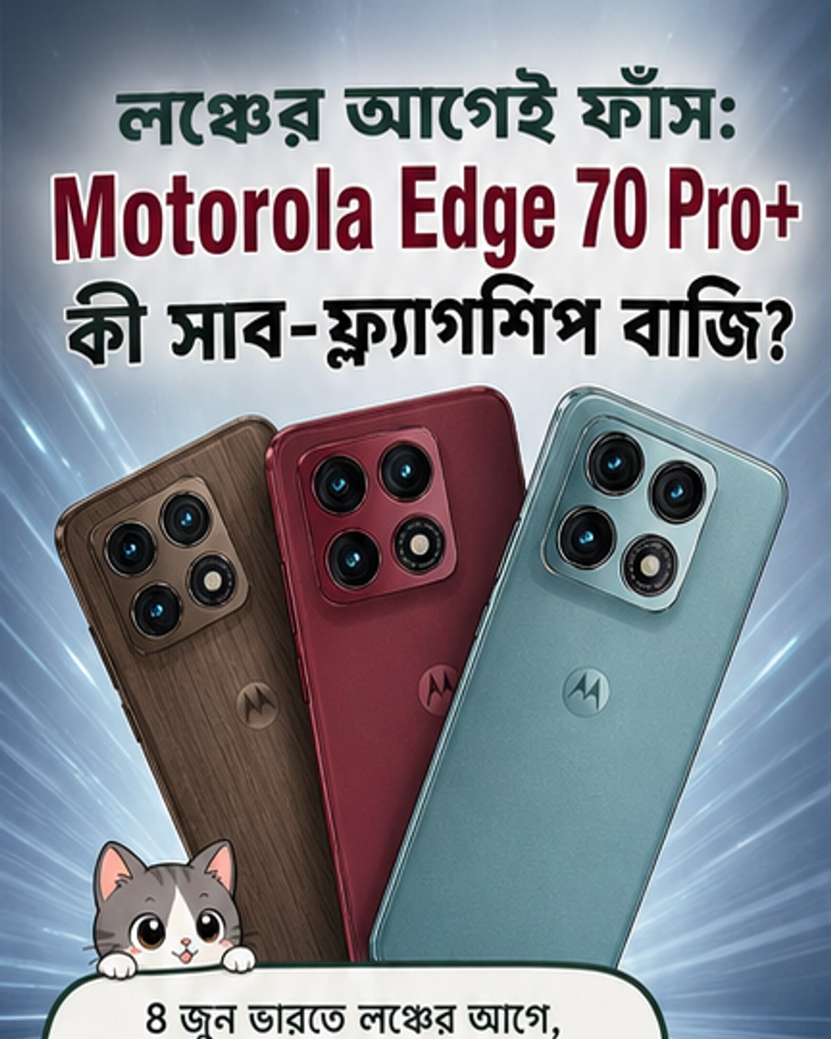 মোটোরোলার নতুন প্রিমিয়াম ফোনে 50MP ক্যামেরা