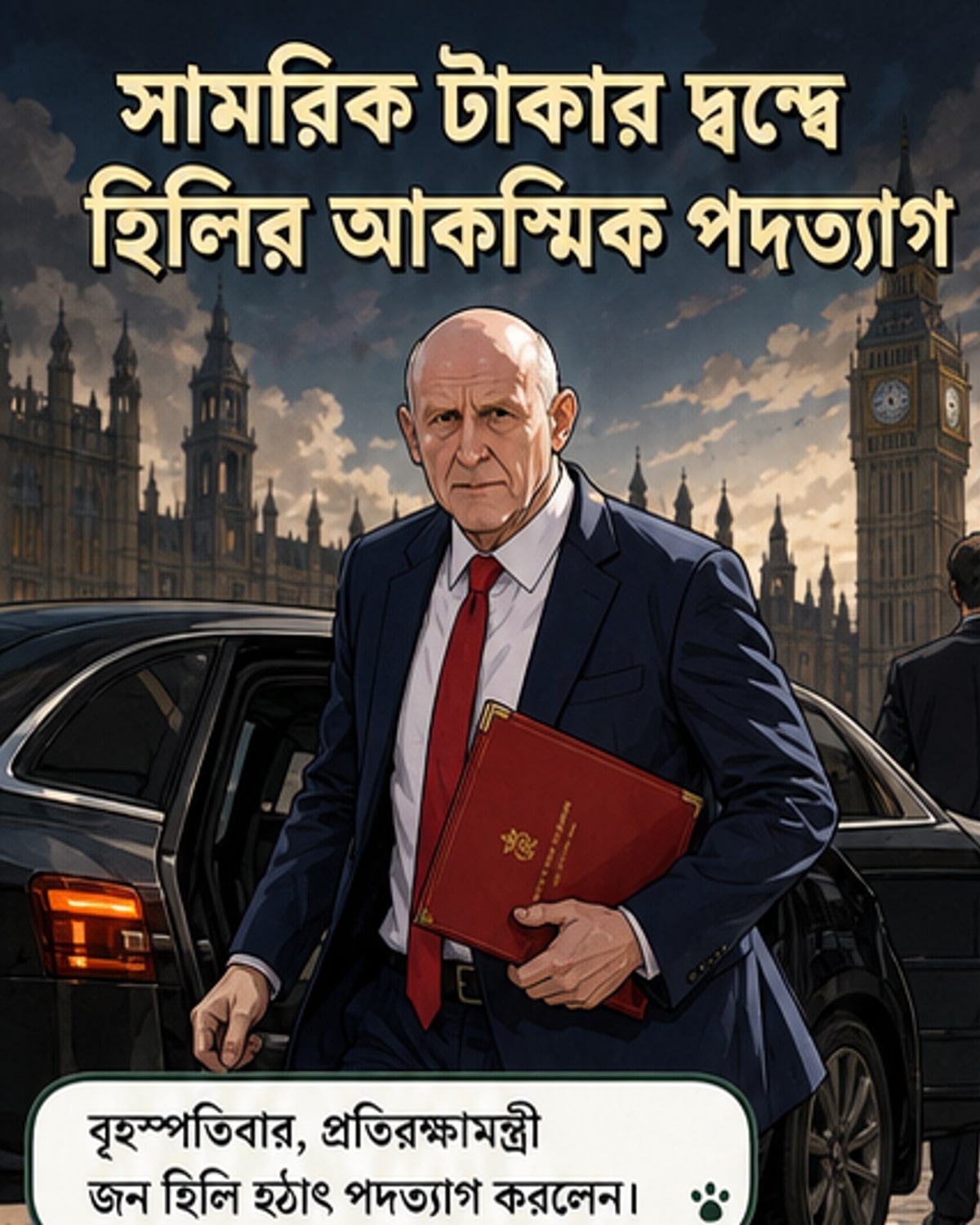 যুক্তরাজ্যের প্রতিরক্ষামন্ত্রী পদত্যাগ