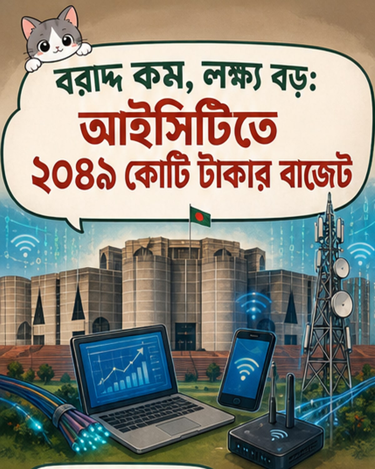 ২০৪৯ কোটি টাকা আইসিটি খাতে