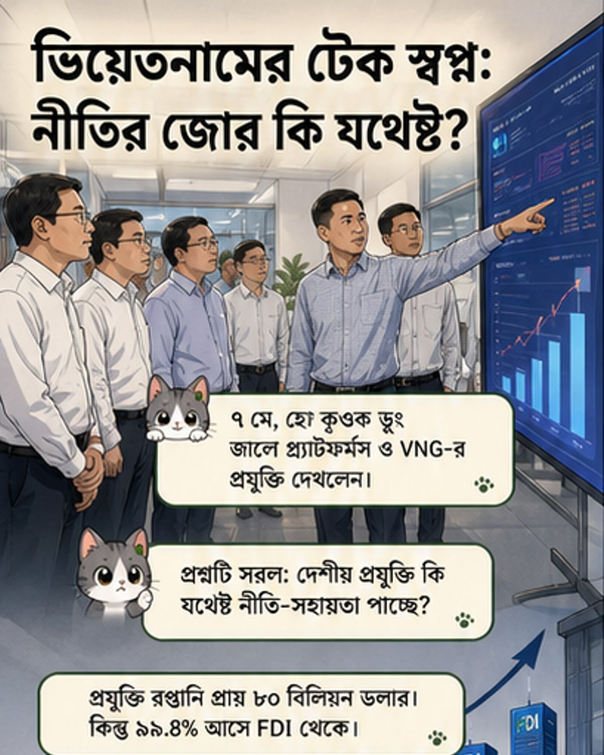 ভিয়েতনামি প্রযুক্তি কোম্পানির জন্য শক্তিশালী নীতি প্রয়োজন
