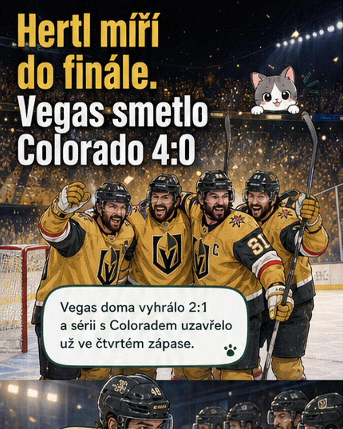 Vegas porazilo Colorado 2:1