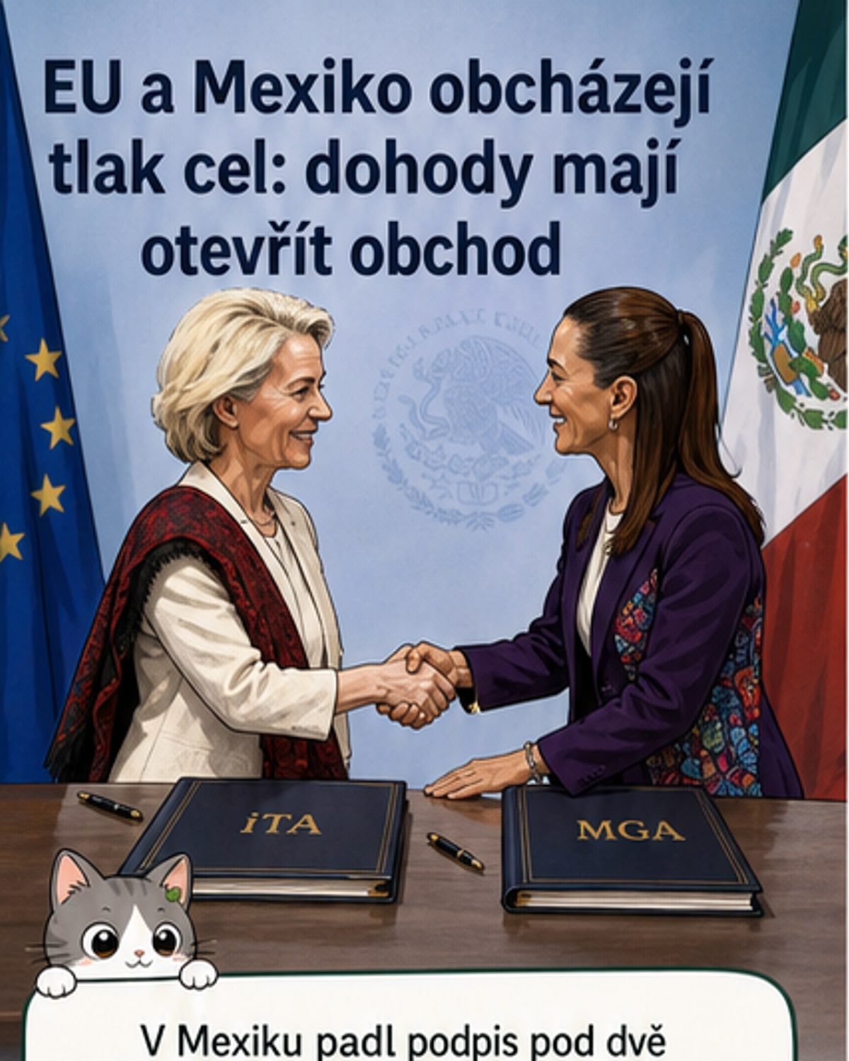 EU a Mexiko podepsaly nové obchodní dohody