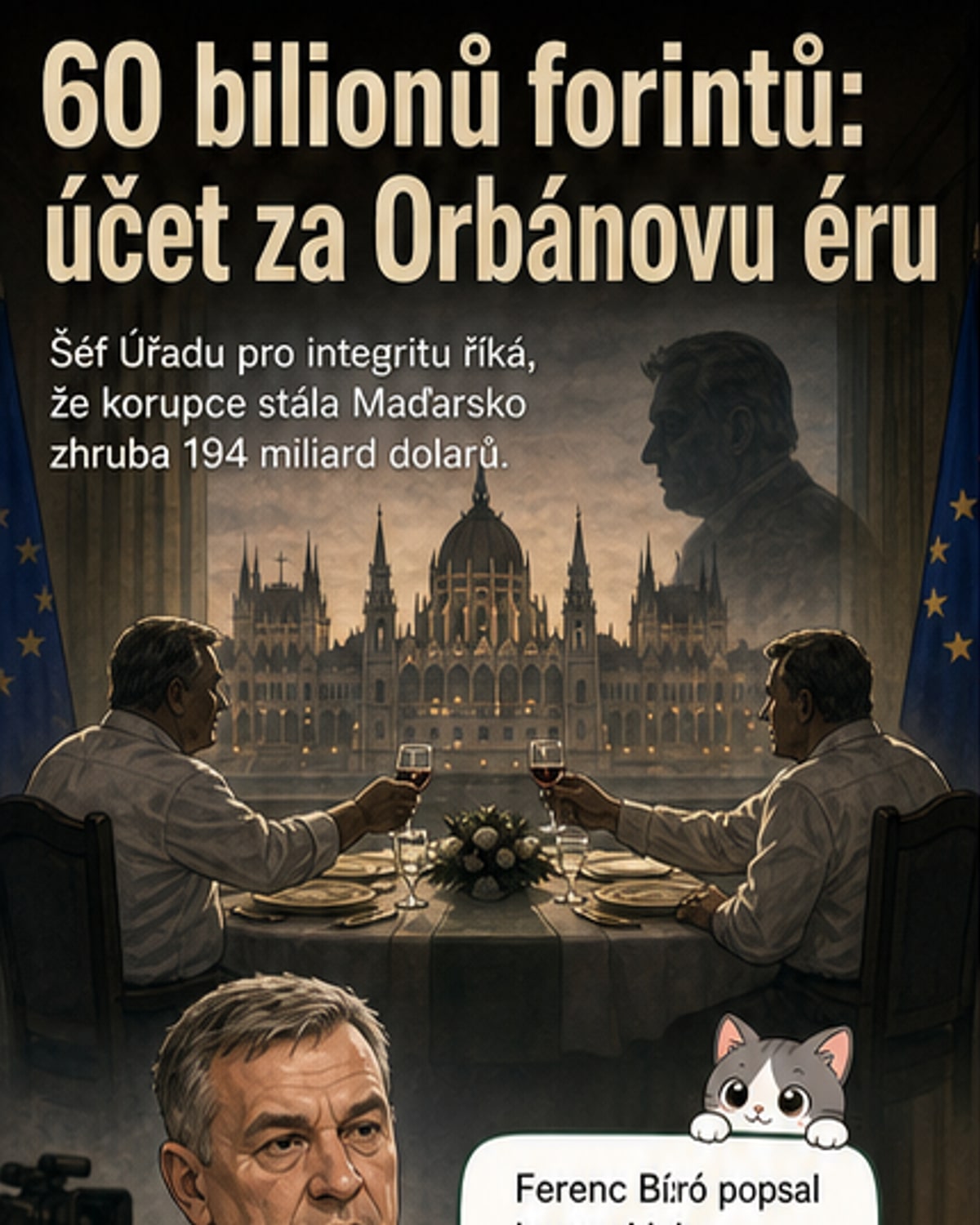 Korupce za Orbána stála Maďarsko 194 miliard