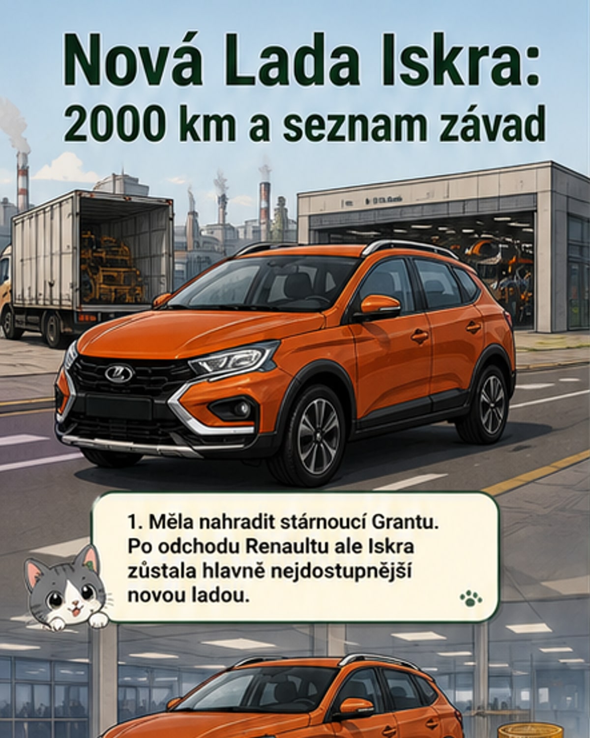 Lada Iskra: test 2000 km odhalil závady