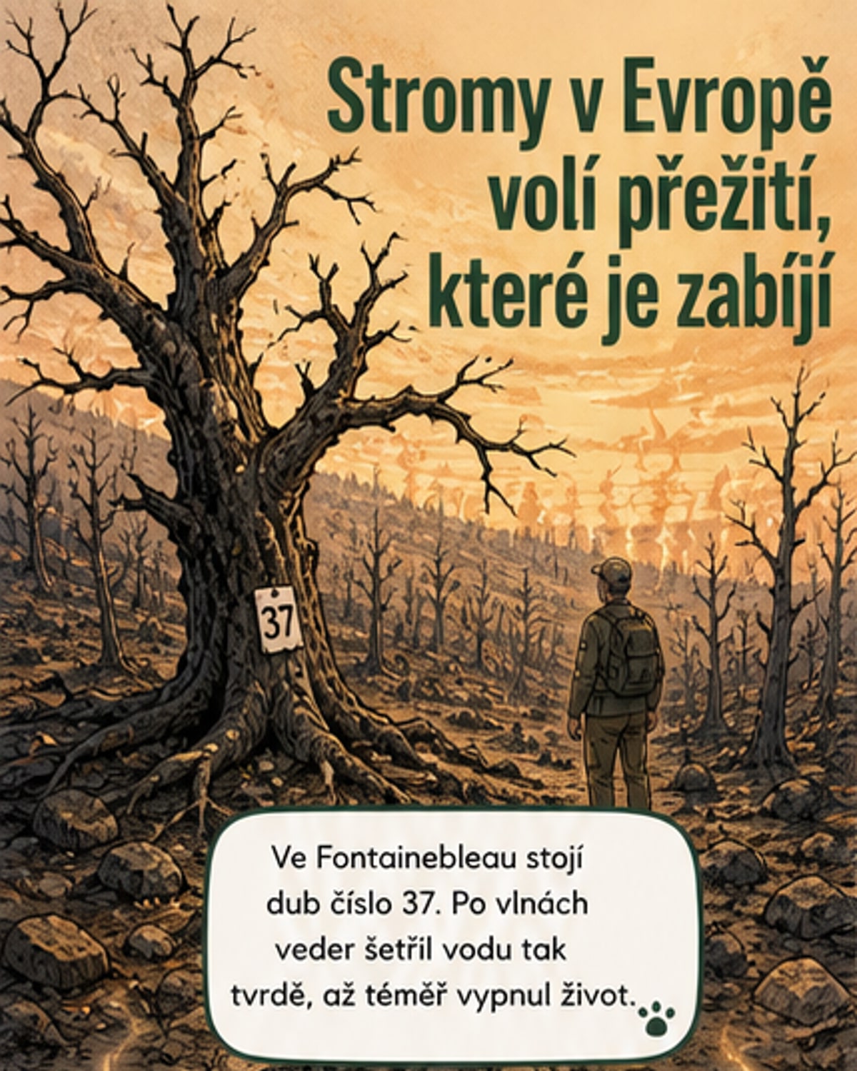 Stromy bojují proti suchu – a umírají