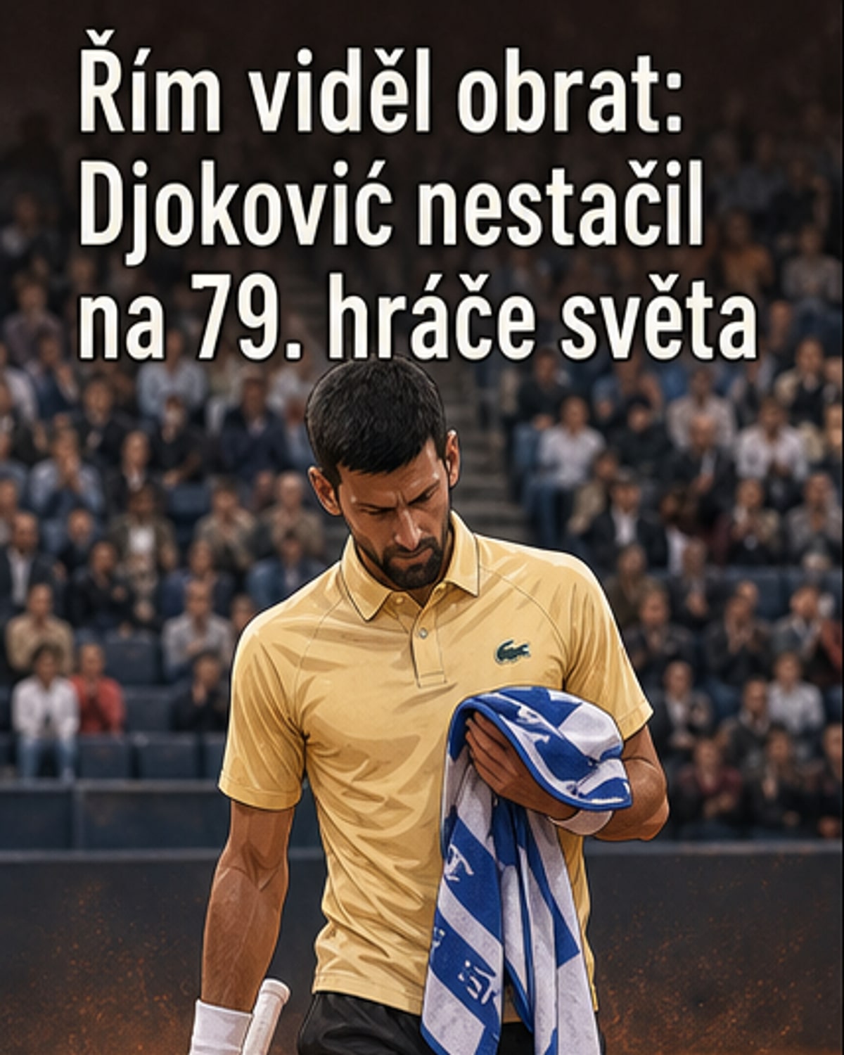 Djoković prohrál na Římě s hráčem mimo elitu