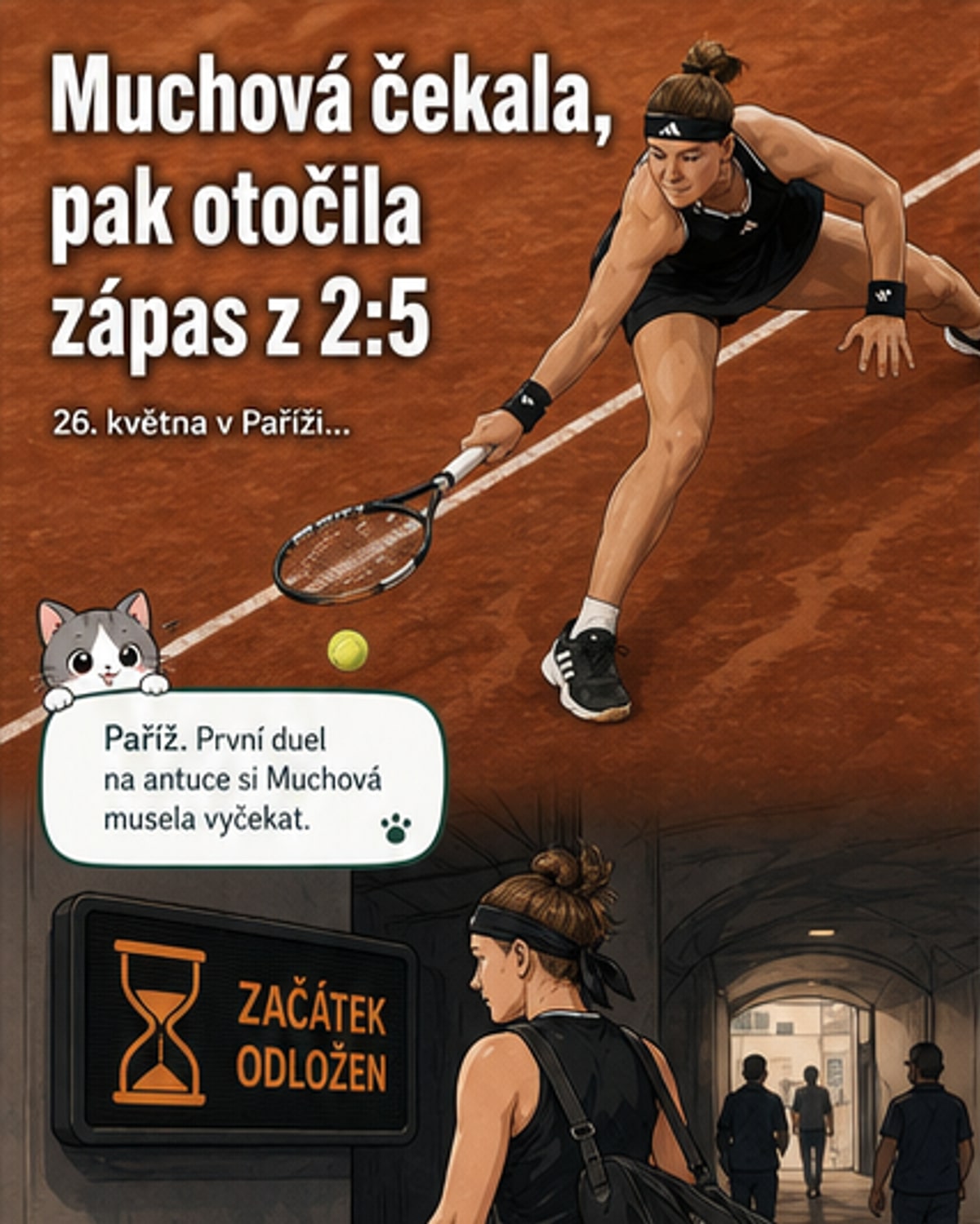 Muchová ukázala klid v kritické chvíli