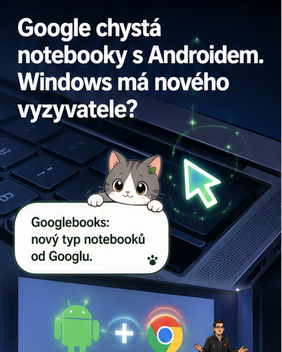 Google ukázal nový systém pro notebooky