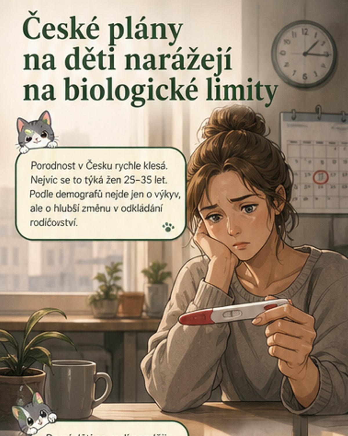 Češi narážejí na biologické limity rodičovství