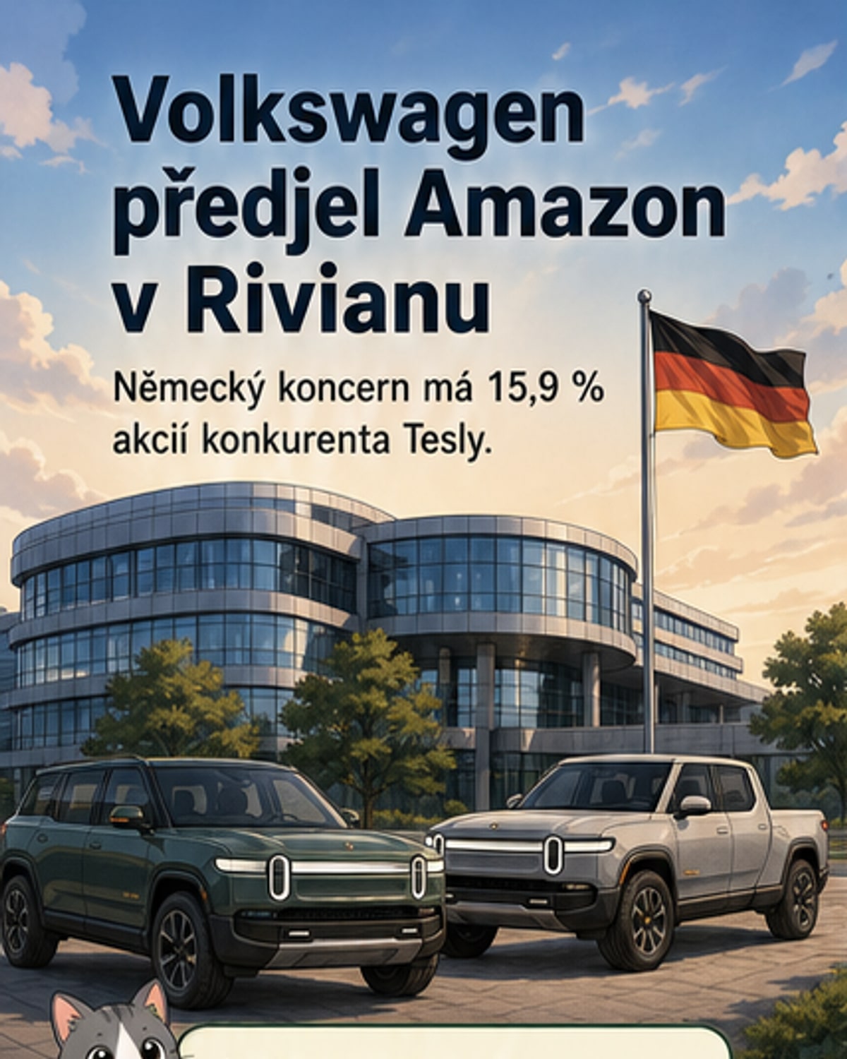 Volkswagen ovládl Rivian