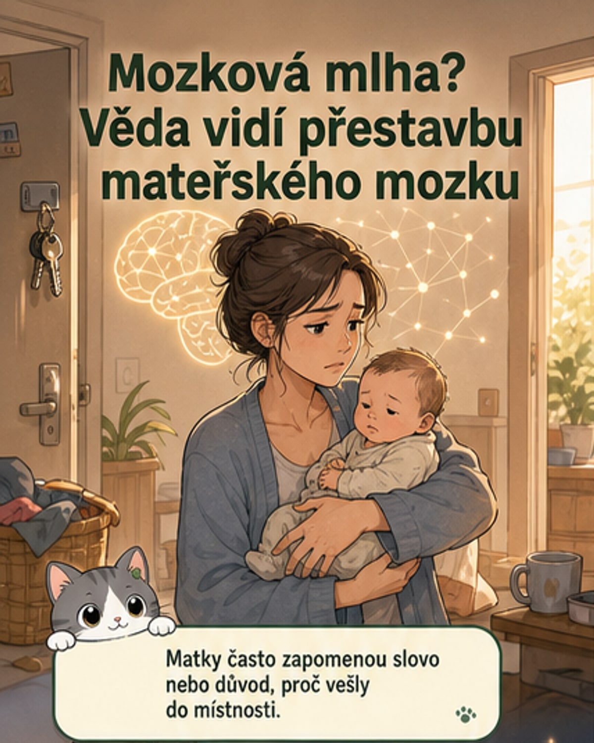 Těhotenství přestavuje mozek matky