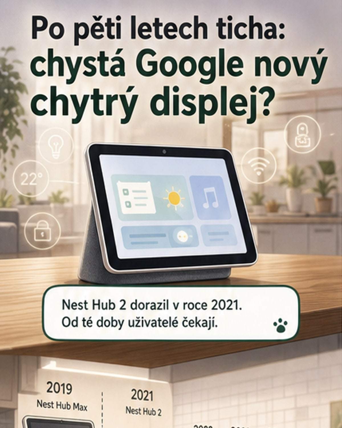 Google chystá návrat chytré obrazovky