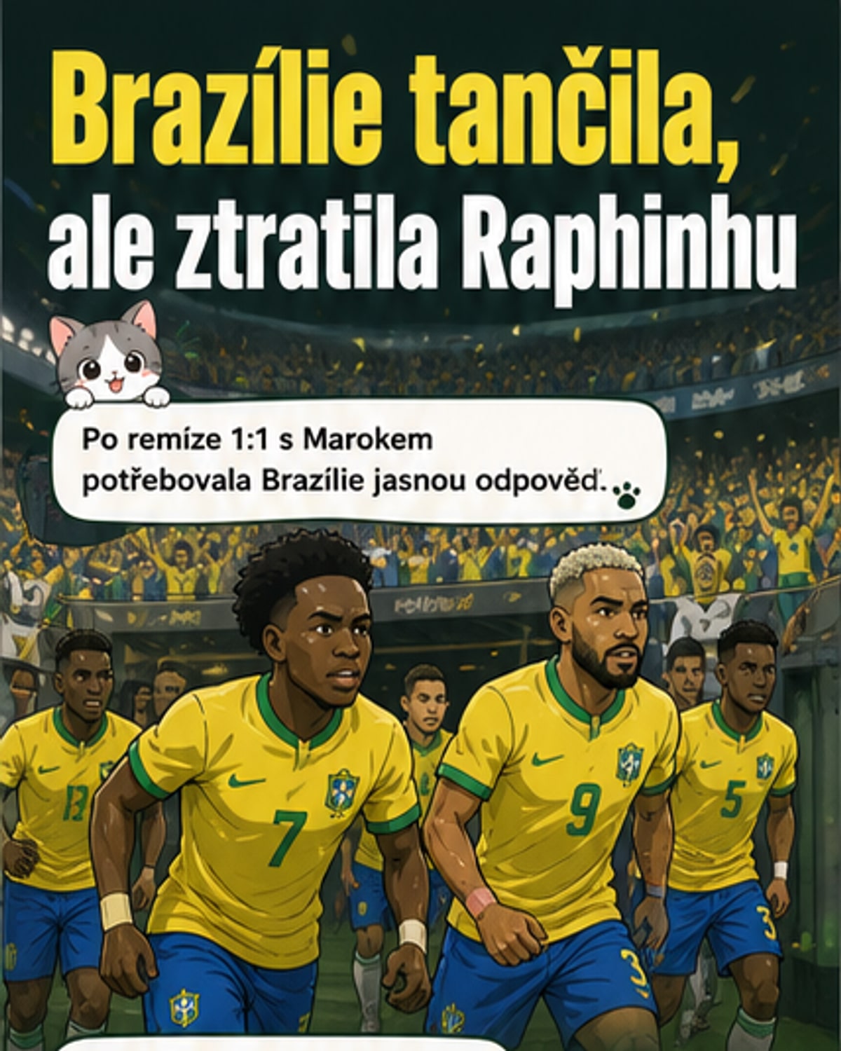 Brazílie si uhrála nad Haiti