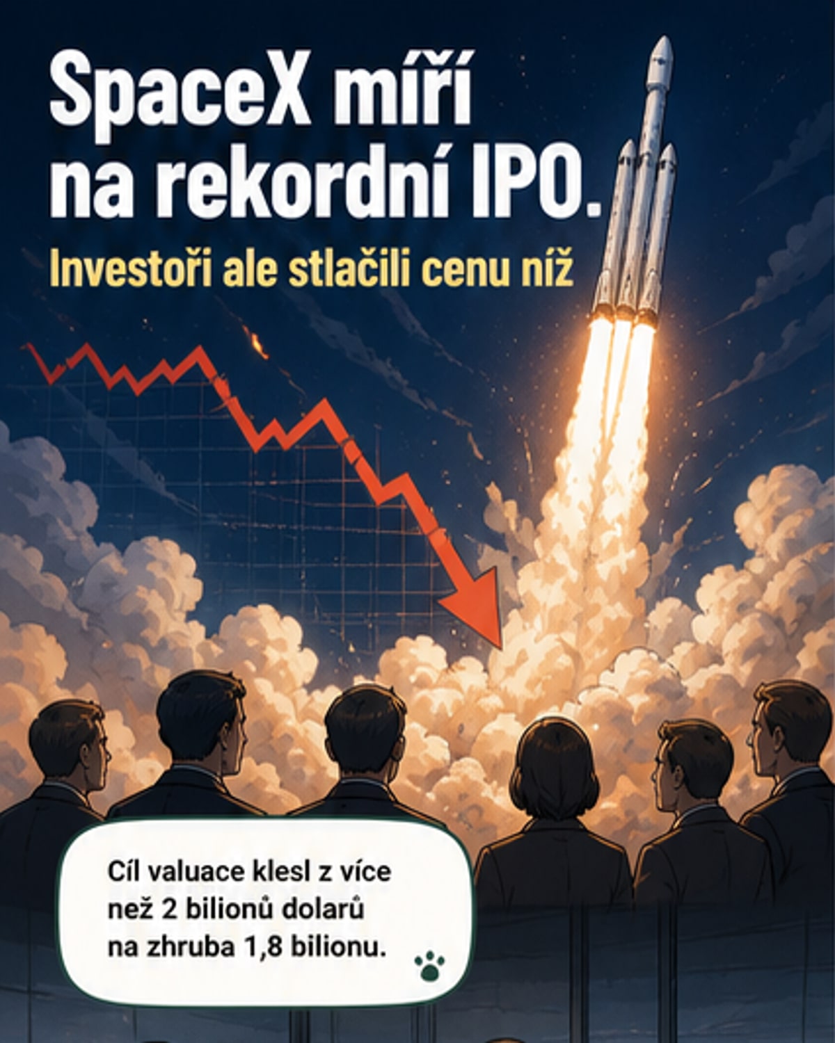 SpaceX mírní ambice před IPO