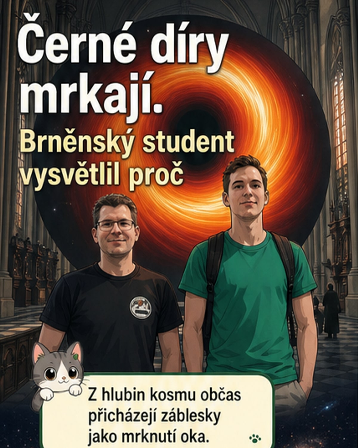 Jak černé díry ‚mrkají‘ do vesmíru