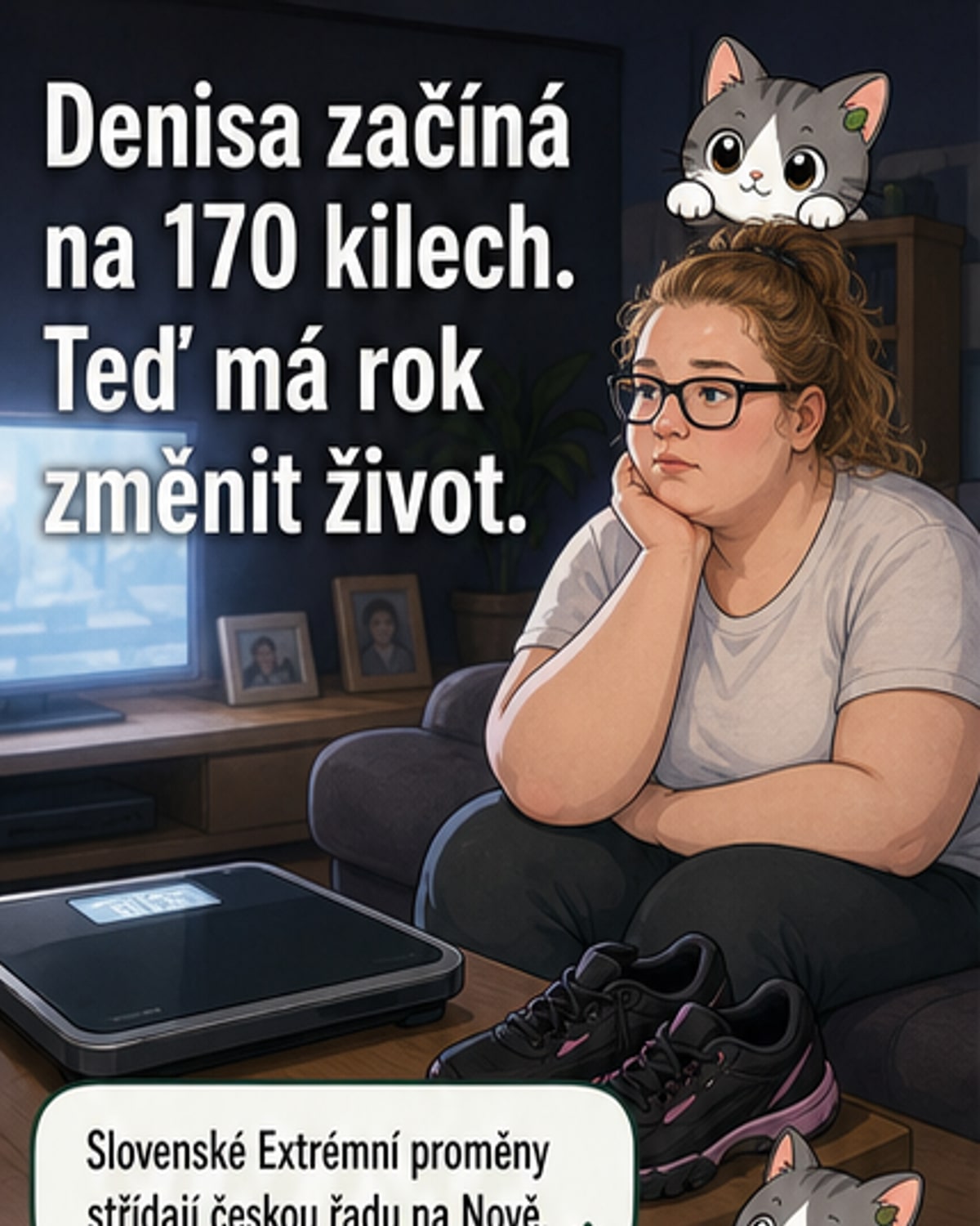 Denisa vážila 170 kg a nemohla vstát
