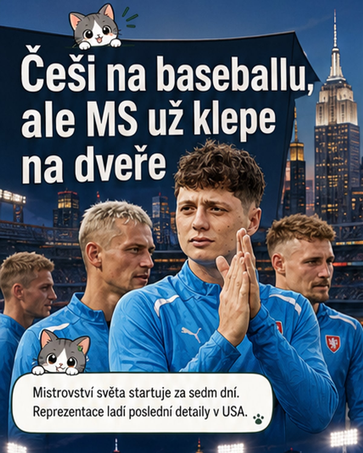 Češi na baseballu místo tréninku