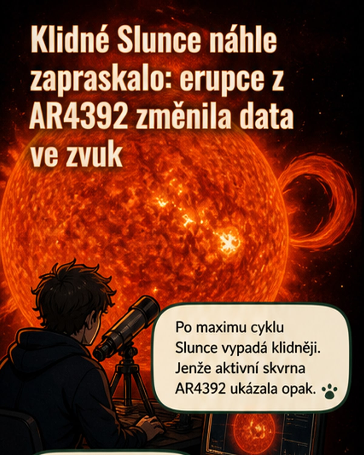 Zvuk ze Slunce zní jako sci-fi