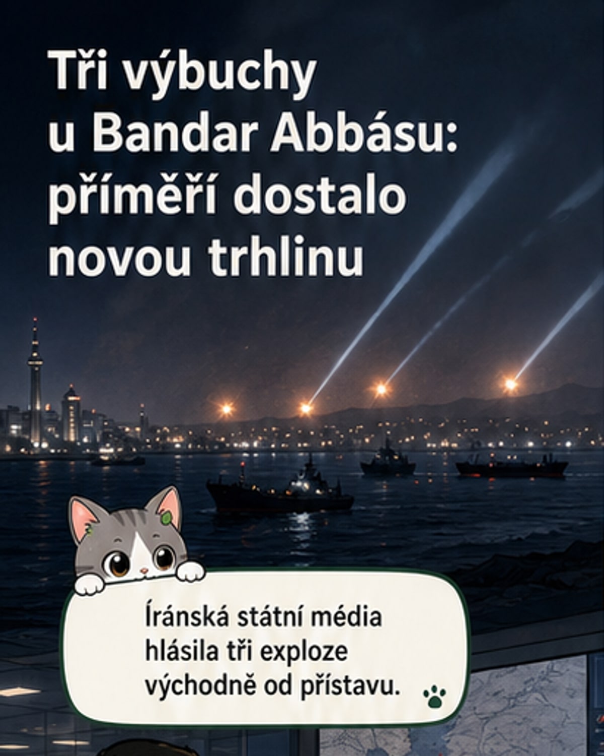 Výbuchy u íránského přístavu: USA zasáhly vojenský cíl