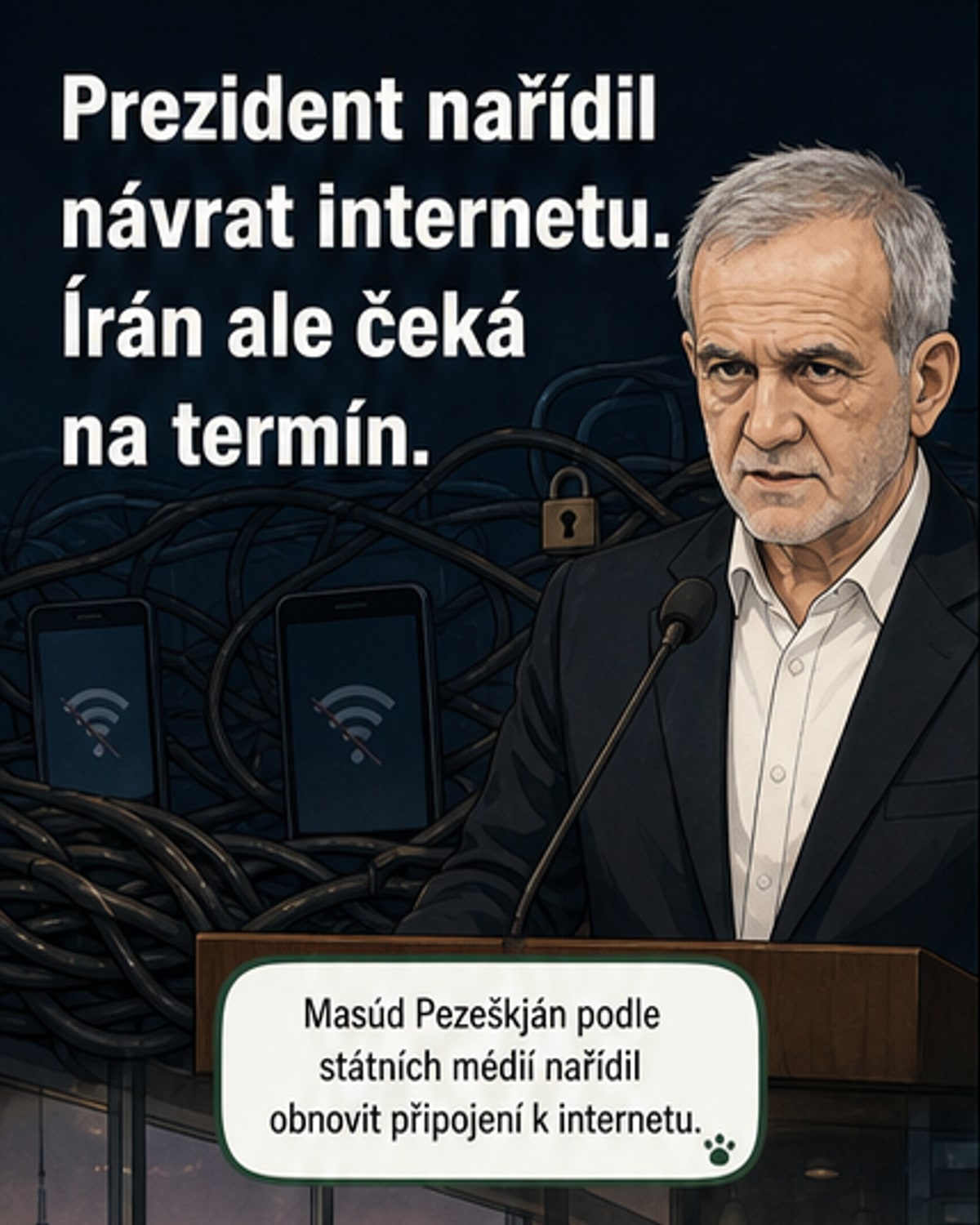 Prezident nařídil obnovu internetu po 87 dnech