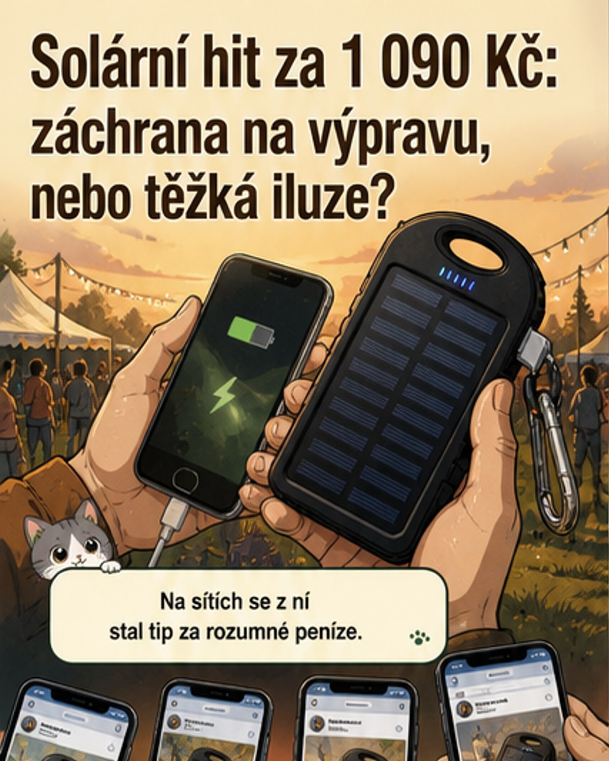 Solární nabíječka za 1090 Kč?