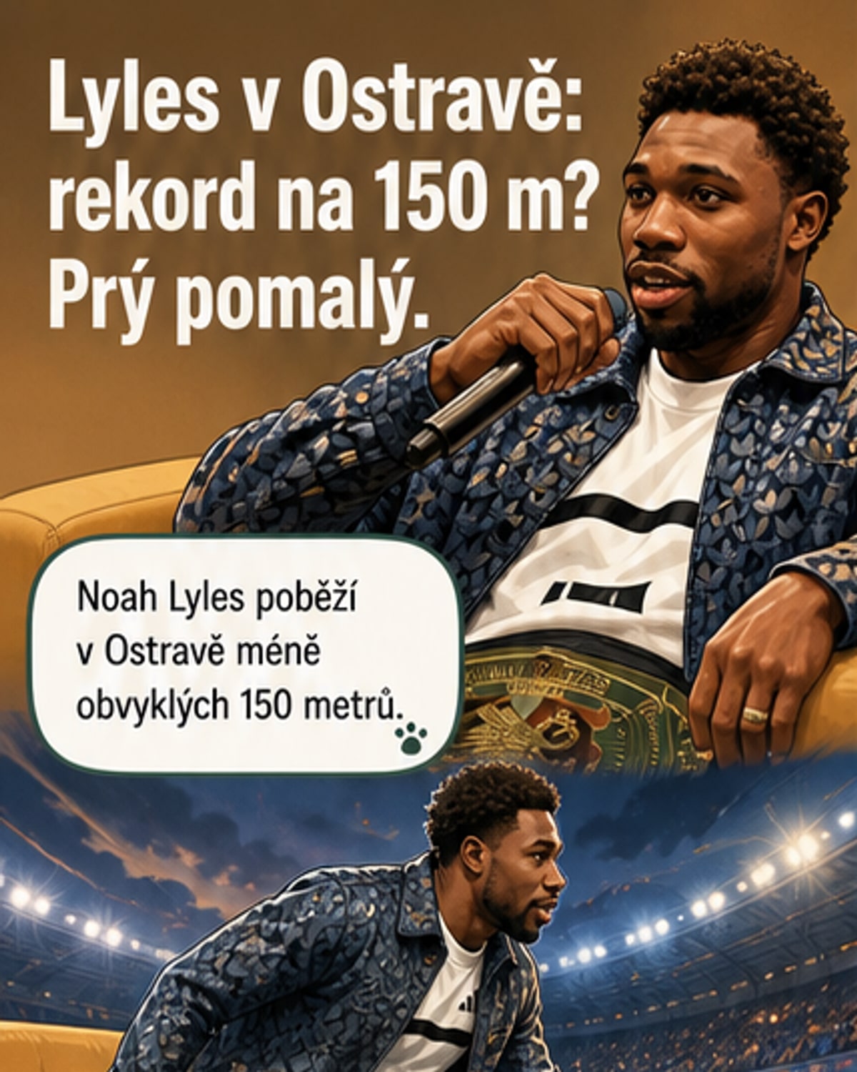 Lyles chce rekord na 150 metrů
