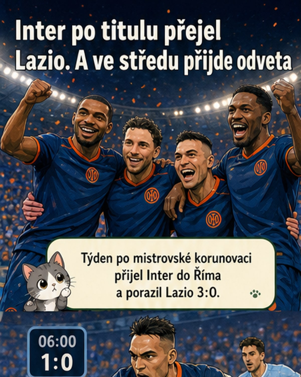 Inter dominoval Lazio, Juventus ožil