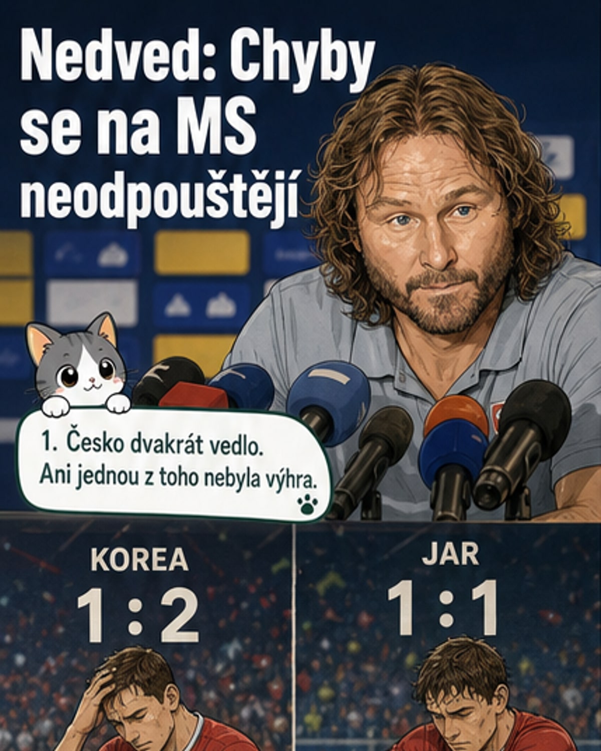 Nedvěd: Český fotbal má stejný problém už 20 let