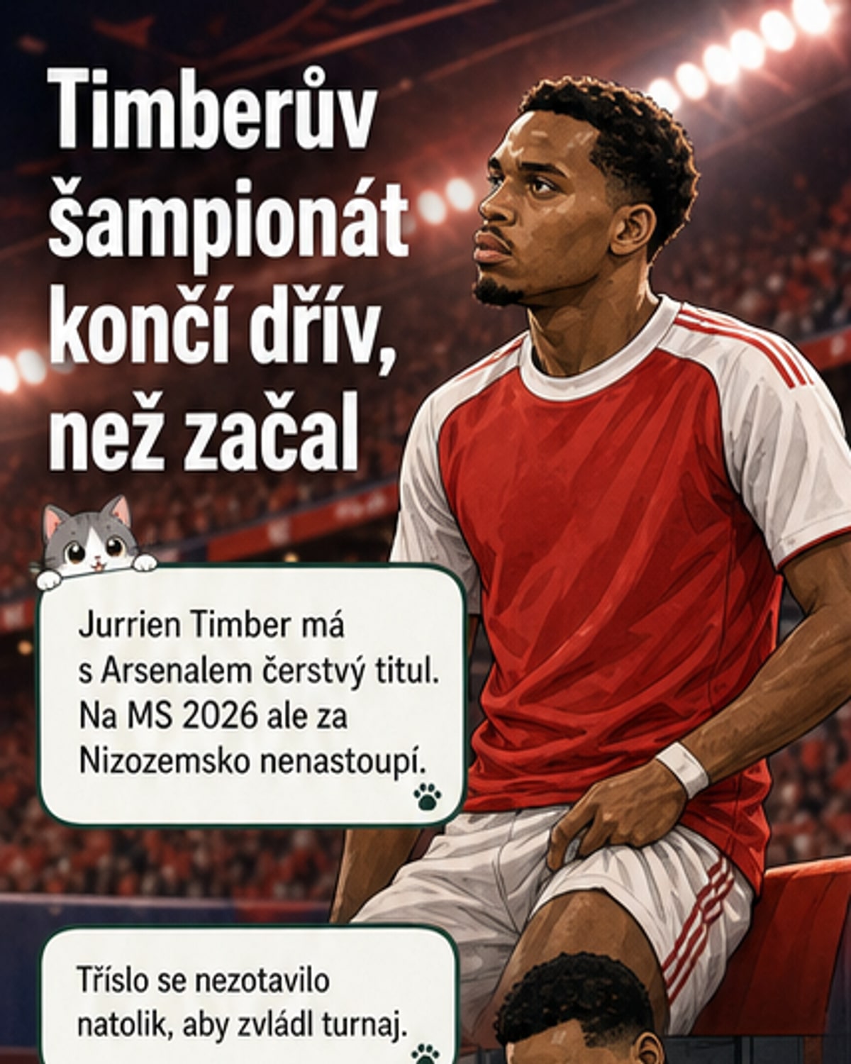 Zranění vyřadilo obránce Timbéra z MS