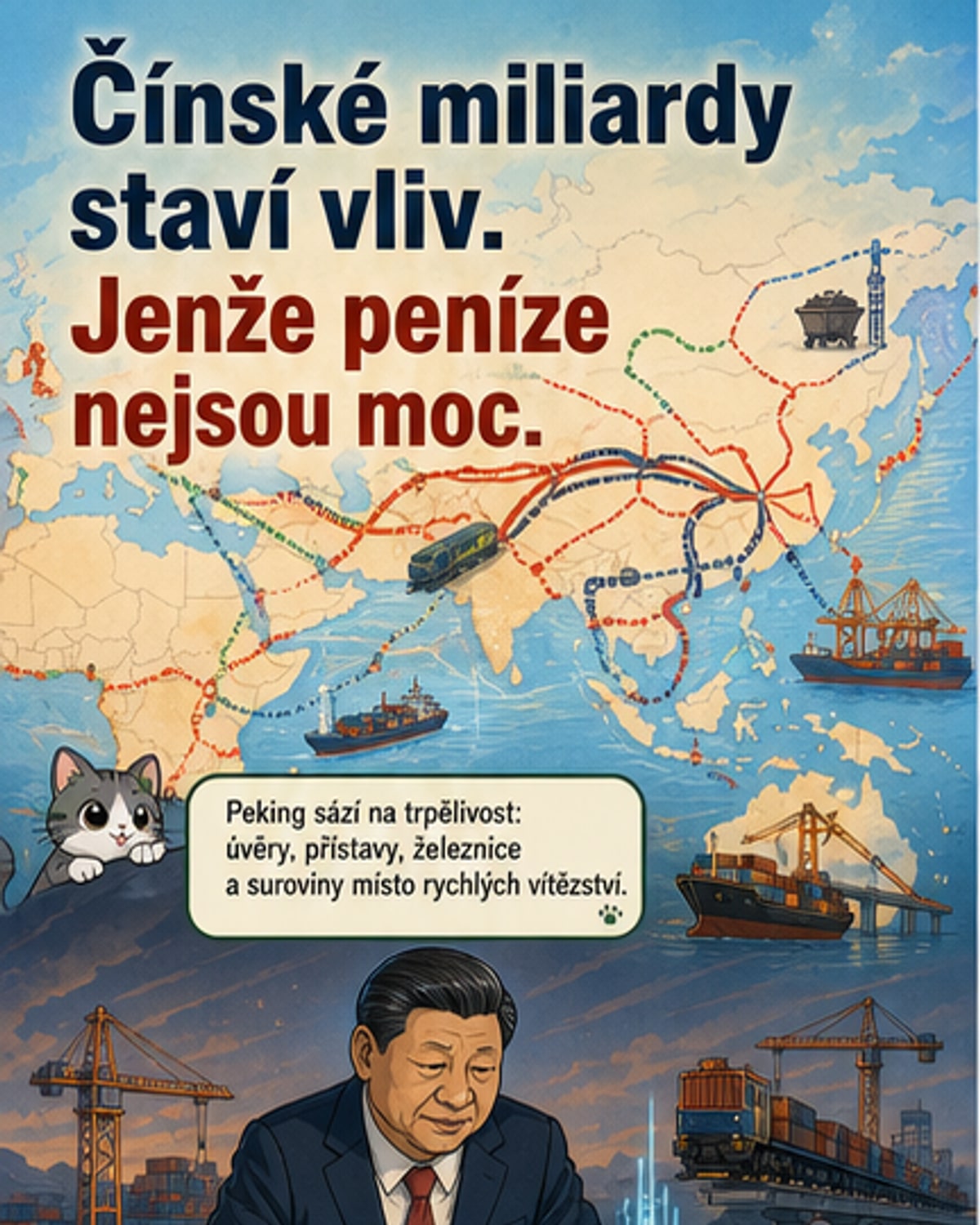 Čína kupuje impérium penězi, ale ne všude