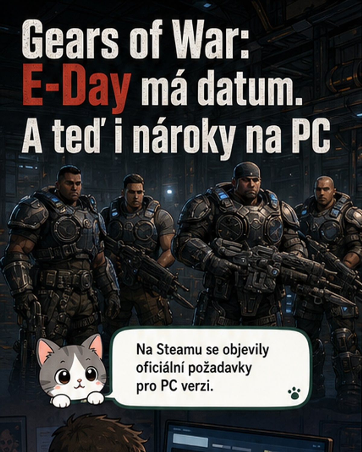 Gears of War: E-Day odhalil nároky na PC