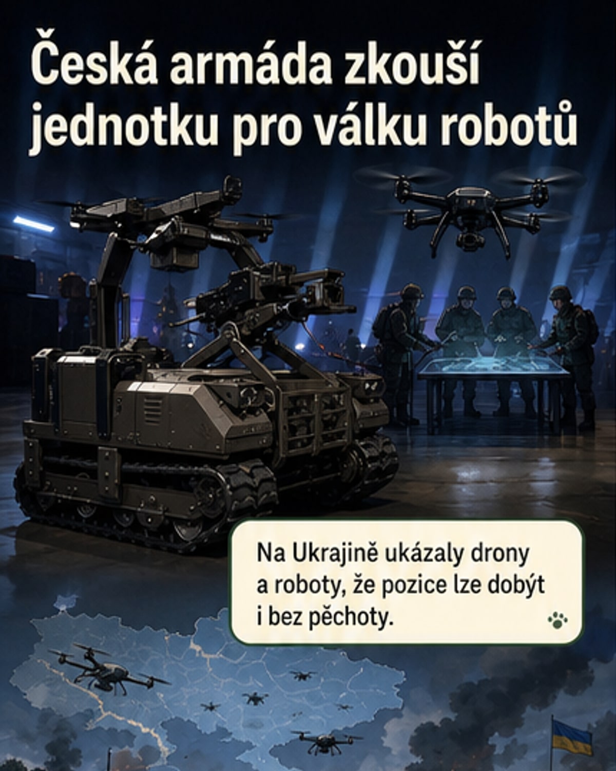 Česká armáda testuje robotické bojové systémy