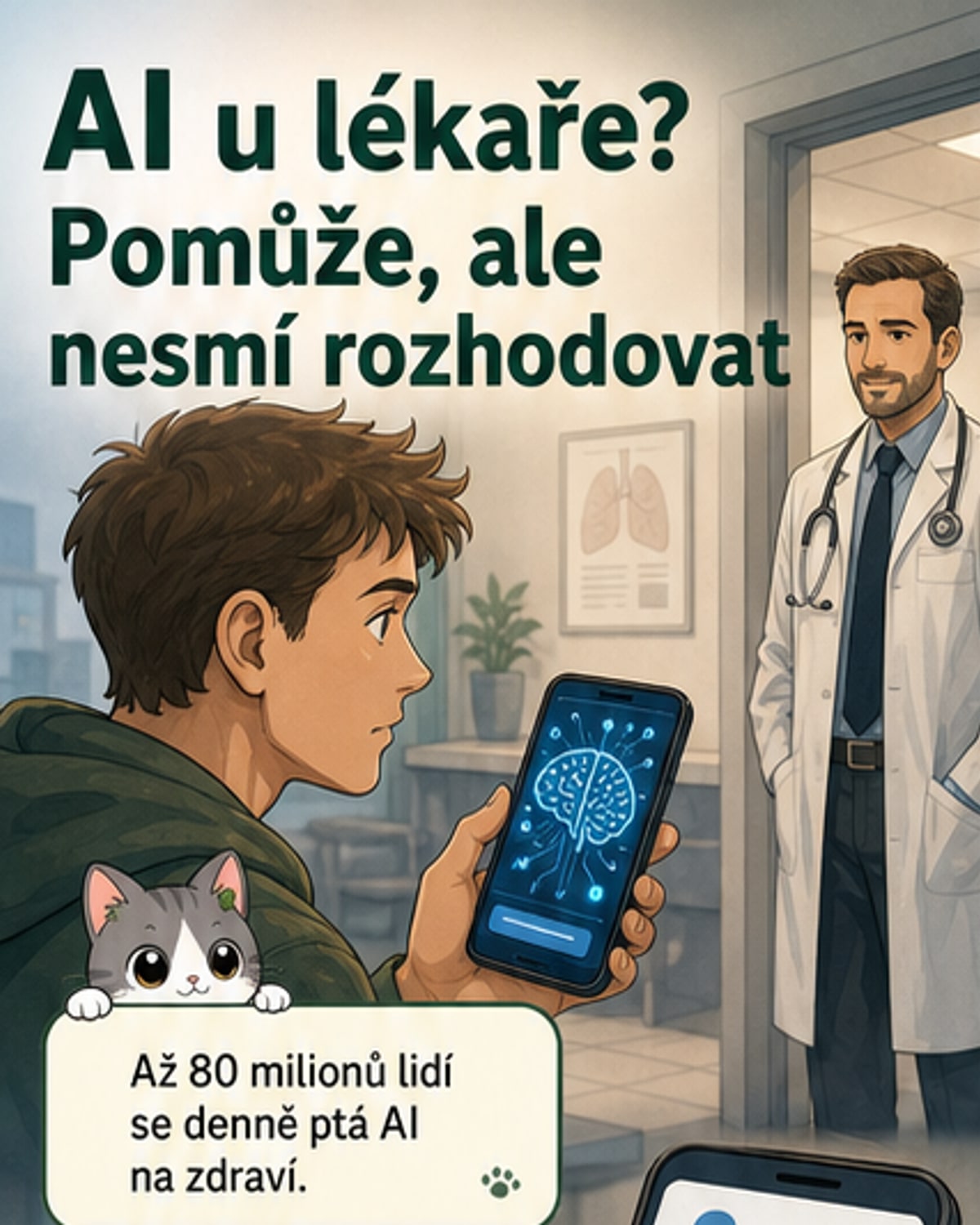 AI si vymýšlí diagnózy. Lékaři varují.