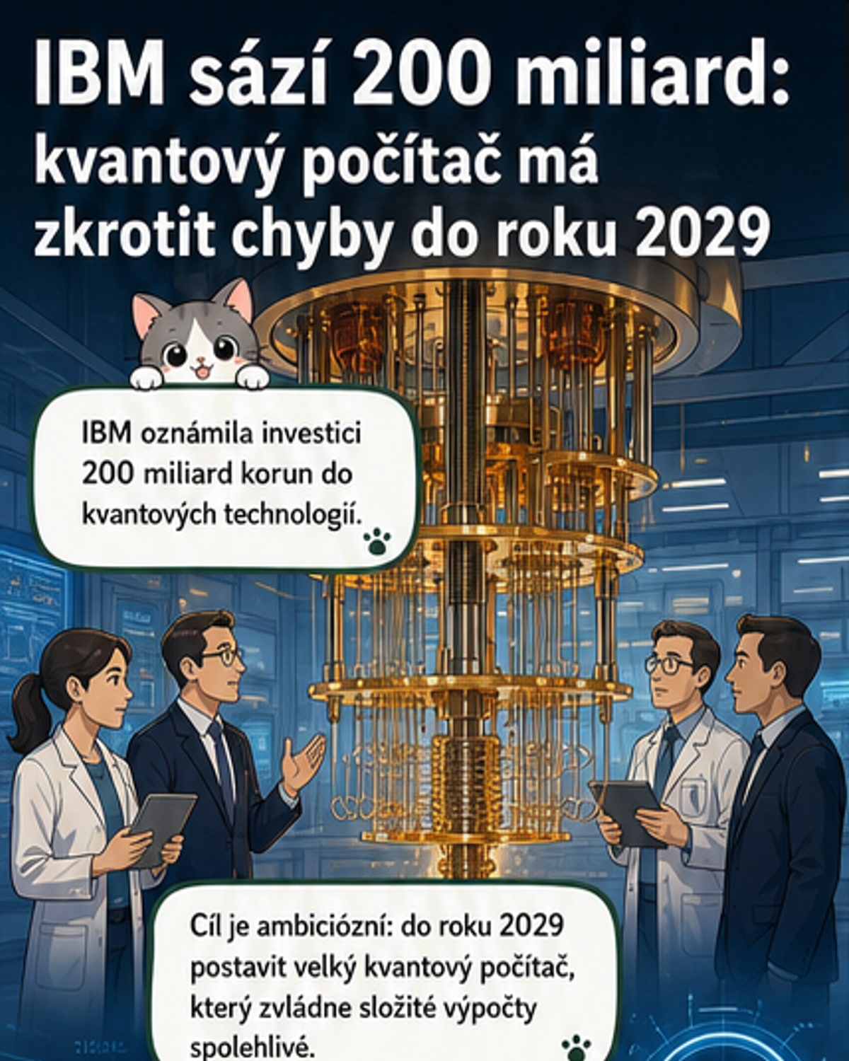 IBM vsype 200 miliard do kvantových počítačů