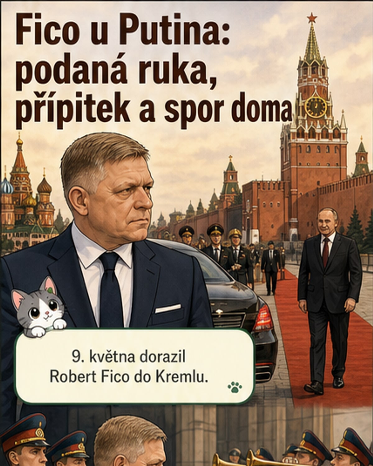 Fico se potkal s Putinem v Moskvě