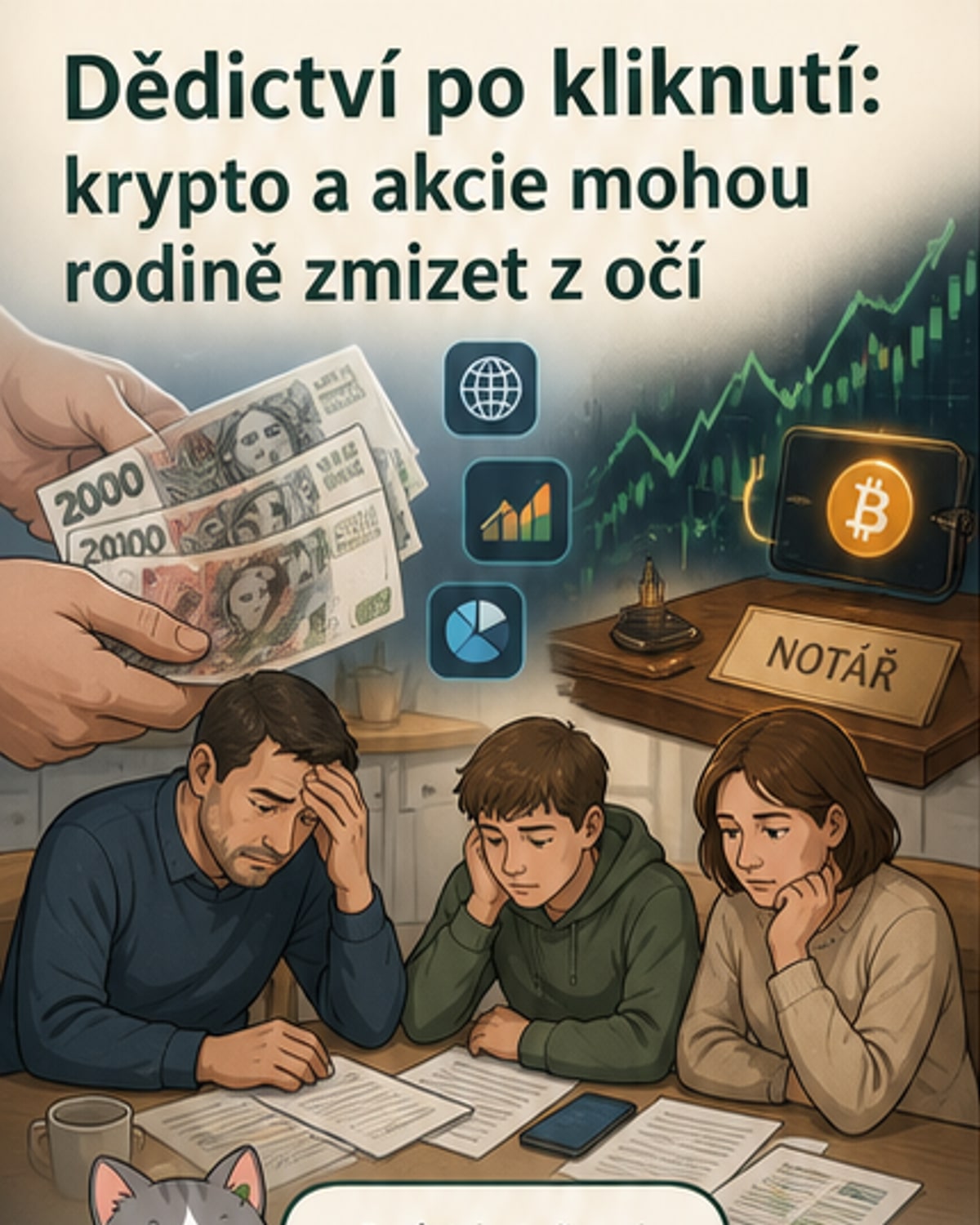 Dědí se i kryptoměny – ale jen když víte, kde hledat