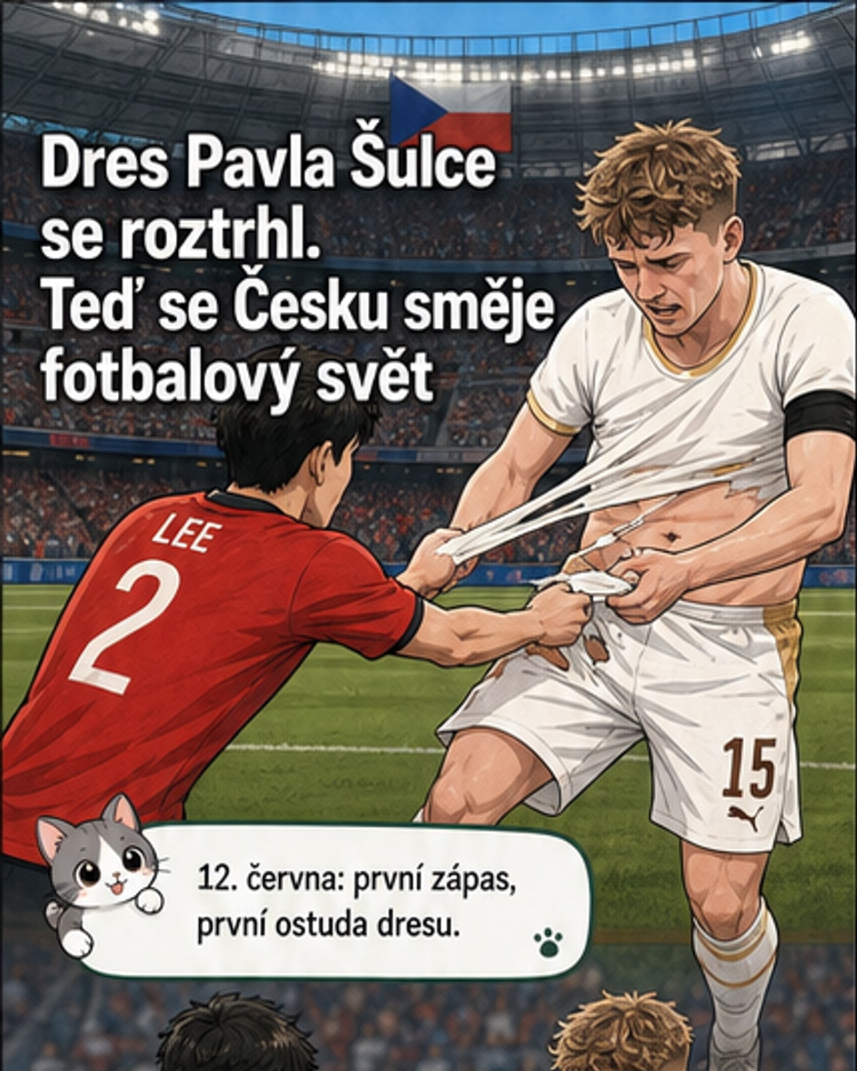 Roztržený dres a světový smích