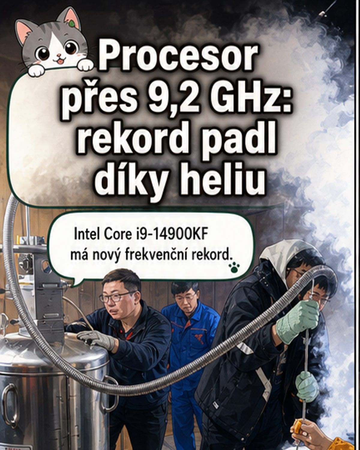 Procesor překonal 9,2 GHz