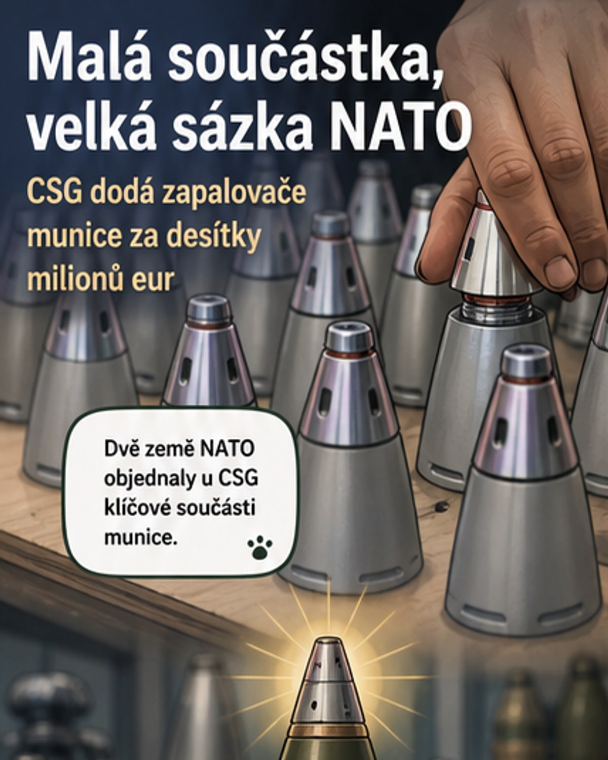 CSG dodá elektronické zapalovače pro NATO